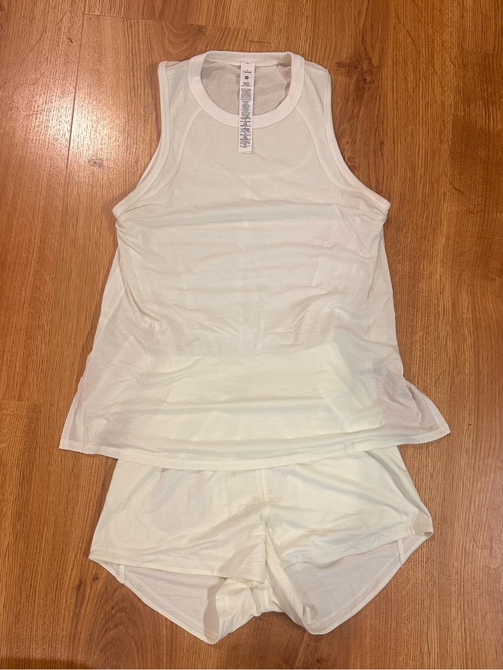 lululemon athletica light lime Tank & Short Romper Set